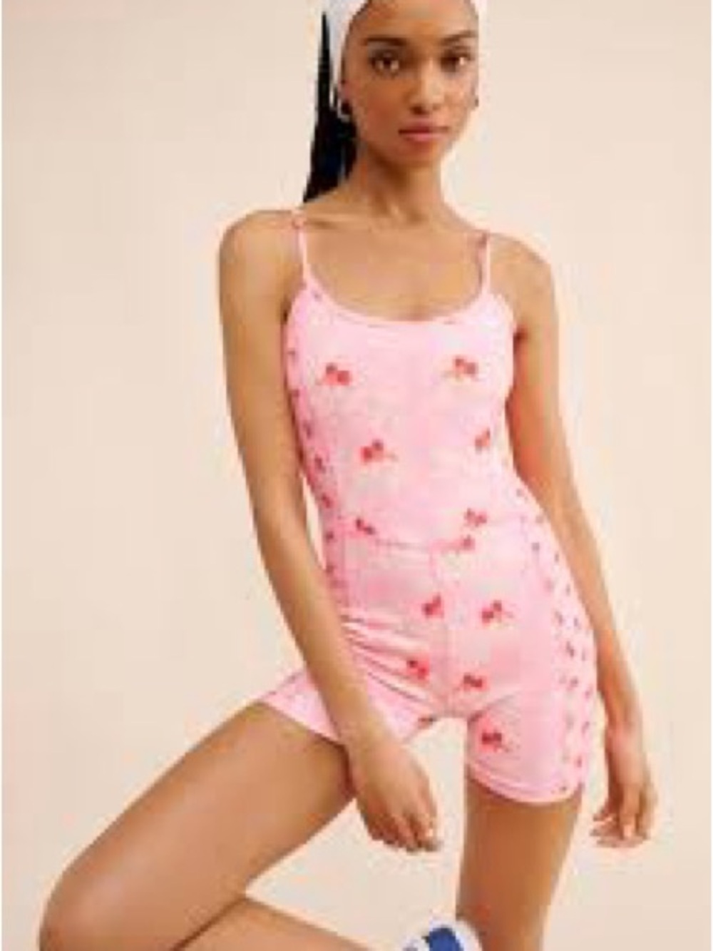 LoveShackFancy Floral Active Dress Tank Pink Coquette Balletcore XL NWT